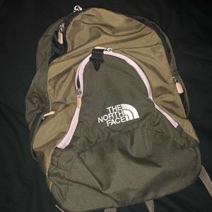 North face mini khaki backpack